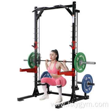 Pull-Up Bar Guided Barbell Safety Shelves Squat Rack